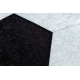 Alfombra lavable JUNIOR 51553.802 circulo futbol para niños antideslizante negro / blanco - PRODUCTO DE SEGUNDA CLASE
