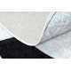 Alfombra lavable JUNIOR 51553.802 circulo futbol para niños antideslizante negro / blanco - PRODUCTO DE SEGUNDA CLASE