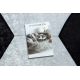 Alfombra lavable JUNIOR 51553.802 circulo futbol para niños antideslizante negro / blanco - PRODUCTO DE SEGUNDA CLASE
