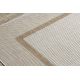 Sisal tapijt SISAL SION Kader 21782 plat te weven ecru / beige - TWEEDE-KLASSE PRODUCT