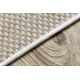 Sisal tapijt SISAL SION Kader 21782 plat te weven ecru / beige - TWEEDE-KLASSE PRODUCT