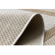 Sisal tapijt SISAL SION Kader 21782 plat te weven ecru / beige - TWEEDE-KLASSE PRODUCT