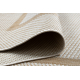 Sisal tapijt SISAL SION Kader 21782 plat te weven ecru / beige - TWEEDE-KLASSE PRODUCT