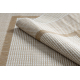 Sisal tapijt SISAL SION Kader 21782 plat te weven ecru / beige - TWEEDE-KLASSE PRODUCT