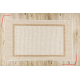Sisal tapijt SISAL SION Kader 21782 plat te weven ecru / beige - TWEEDE-KLASSE PRODUCT