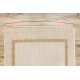 Sisal tapijt SISAL SION Kader 21782 plat te weven ecru / beige - TWEEDE-KLASSE PRODUCT