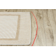 Sisal tapijt SISAL SION Kader 21782 plat te weven ecru / beige - TWEEDE-KLASSE PRODUCT