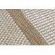 Sisal tapijt SISAL SION Kader 21782 plat te weven ecru / beige - TWEEDE-KLASSE PRODUCT