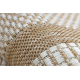 Sisal tapijt SISAL SION Kader 21782 plat te weven ecru / beige - TWEEDE-KLASSE PRODUCT