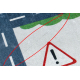 BAMBINO 2223 washing carpet Streets, cars for children anti-slip cream - SECOND-RATE PRODUCT