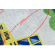 BAMBINO 2223 washing carpet Streets, cars for children anti-slip cream - SECOND-RATE PRODUCT