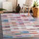 Tappeto lavabile ANDRE 2295 Strisce antiscivolo rosa / blu - PRODOTTO DI SECONDO GRADO