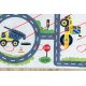 BAMBINO 2223 Waschteppich Straßen, Autos für Kinder Anti-Rutsch creme - ZWEITKLASSIGES PRODUKT