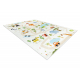 BAMBINO 1165 Tapete Jardim zoológico para crianças antiderrapante bege - PRODUTO DE SEGUNDA GRAU