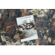 Vloerbekleding met rubber bekleed LOTUS ABSTRACT 52910 beige wasbaar 80cm