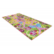 REBEL ROADS CARPET Sweet town 26 Sweets, non-slip for children - pink / green - SECOND-RATE PRODUCT
