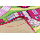 REBEL ROADS TEPPICH Sweet town 26 Süßigkeiten, rutschfest für Kinder - rosa / grün - ZWEITKLASSIGES PRODUKT