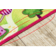 REBEL ROADS TEPPICH Sweet town 26 Süßigkeiten, rutschfest für Kinder - rosa / grün - ZWEITKLASSIGES PRODUKT