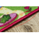 REBEL ROADS TEPPICH Sweet town 26 Süßigkeiten, rutschfest für Kinder - rosa / grün - ZWEITKLASSIGES PRODUKT