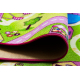 REBEL ROADS CARPET Sweet town 26 Sweets, non-slip for children - pink / green - SECOND-RATE PRODUCT