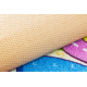 REBEL ROADS CARPET Sweet town 26 Sweets, non-slip for children - pink / green - SECOND-RATE PRODUCT