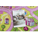 REBEL ROADS TEPPICH Sweet town 26 Süßigkeiten, rutschfest für Kinder - rosa / grün - ZWEITKLASSIGES PRODUKT