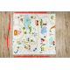 BAMBINO 1165 tapijt wasbaar Dierentuin voor kinderen antislip beige - TWEEDE-KLASSE PRODUCT