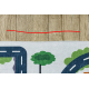 BAMBINO 2223 Waschteppich Straßen, Autos für Kinder Anti-Rutsch creme - ZWEITKLASSIGES PRODUKT