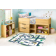 BAMBINO 2223 washing carpet Streets, cars for children anti-slip cream - SECOND-RATE PRODUCT
