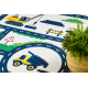 BAMBINO 2223 Waschteppich Straßen, Autos für Kinder Anti-Rutsch creme - ZWEITKLASSIGES PRODUKT