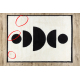 Carpet MODE 8598 geometric cream / black - SECOND-RATE PRODUCT