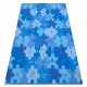 Teppich PUZZLE blau