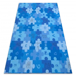 Alfombra infantil PUZLE azul