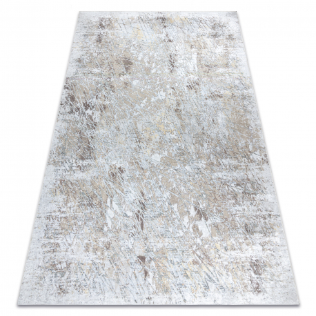 Teppich PROMO LOTUS Abstraktes Silber - ZWEITKLASSIGES PRODUKT