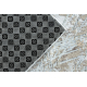 Teppich PROMO LOTUS Abstraktes Silber - ZWEITKLASSIGES PRODUKT