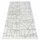 Dywan SAMPLE BELLA F204 Geometryczny biały / jasny szary frędzle 