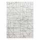 Dywan SAMPLE BELLA F204 Geometryczny biały / jasny szary frędzle 