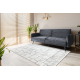 Carpet SAMPLE BELLA F204 Geometric white / light grey fringes