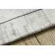 Teppich SAMPLE BELLA F204 Geometrisch weiß / hellgrau Fransen  