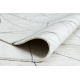Carpet SAMPLE BELLA F204 Geometric white / light grey fringes