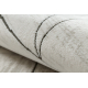 Carpet SAMPLE BELLA F204 Geometric white / light grey fringes