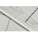 Teppich SAMPLE BELLA F204 Geometrisch weiß / hellgrau Fransen  