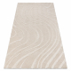 Tæppe SAMPLE COZY C3325A Struktur Bølger beige / fløde