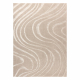 Tæppe SAMPLE COZY C3325A Struktur Bølger beige / fløde