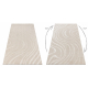 Tæppe SAMPLE COZY C3325A Struktur Bølger beige / fløde