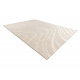 Tæppe SAMPLE COZY C3325A Struktur Bølger beige / fløde
