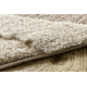 Tæppe SAMPLE COZY C3325A Struktur Bølger beige / fløde