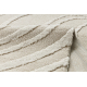 Tæppe SAMPLE COZY C3325A Struktur Bølger beige / fløde
