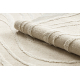 Tæppe SAMPLE COZY C3325A Struktur Bølger beige / fløde