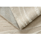 Tæppe SAMPLE COZY C3325A Struktur Bølger beige / fløde